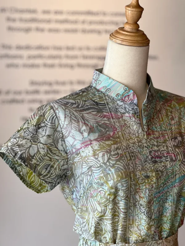 Ayu Set 1 (Minah Top + Ayu Lady Batik Midi Wavy Skirt)