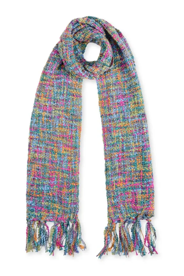 W-1000_GRN-PK_LR Wooly scarf