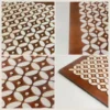 Aesthetic Batik Motif Wall Decoration Rectangular Woodennatural